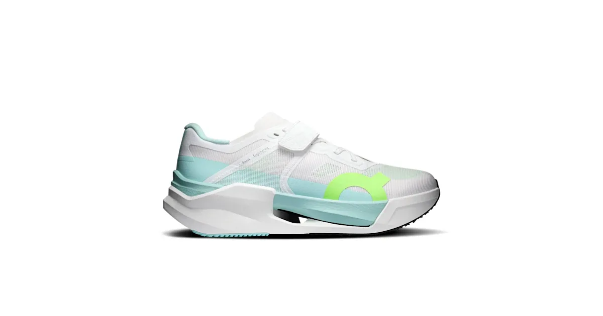 The On Cloud X Tempo Pro in white and celeste.